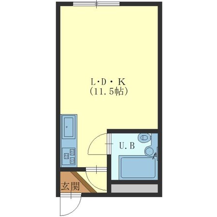 見晴ハイツの物件間取画像